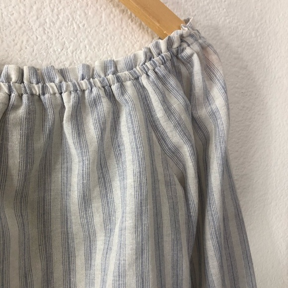 Brandy Melville Striped Off Shoulder Top - Picture 4 of 5